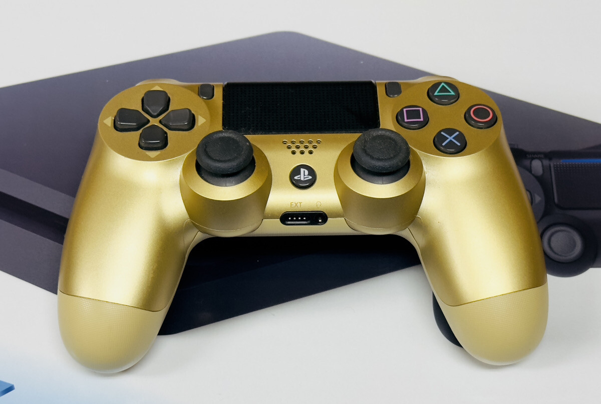 Sony PS4 DualShock Controller Gold CUH-ZCT2J Exellent Japan