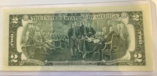 $2 UNCIRCULATED BIRTHDAY Note "09181935"; SEPTEMBER 18, 1935 - Picture 3 of 3