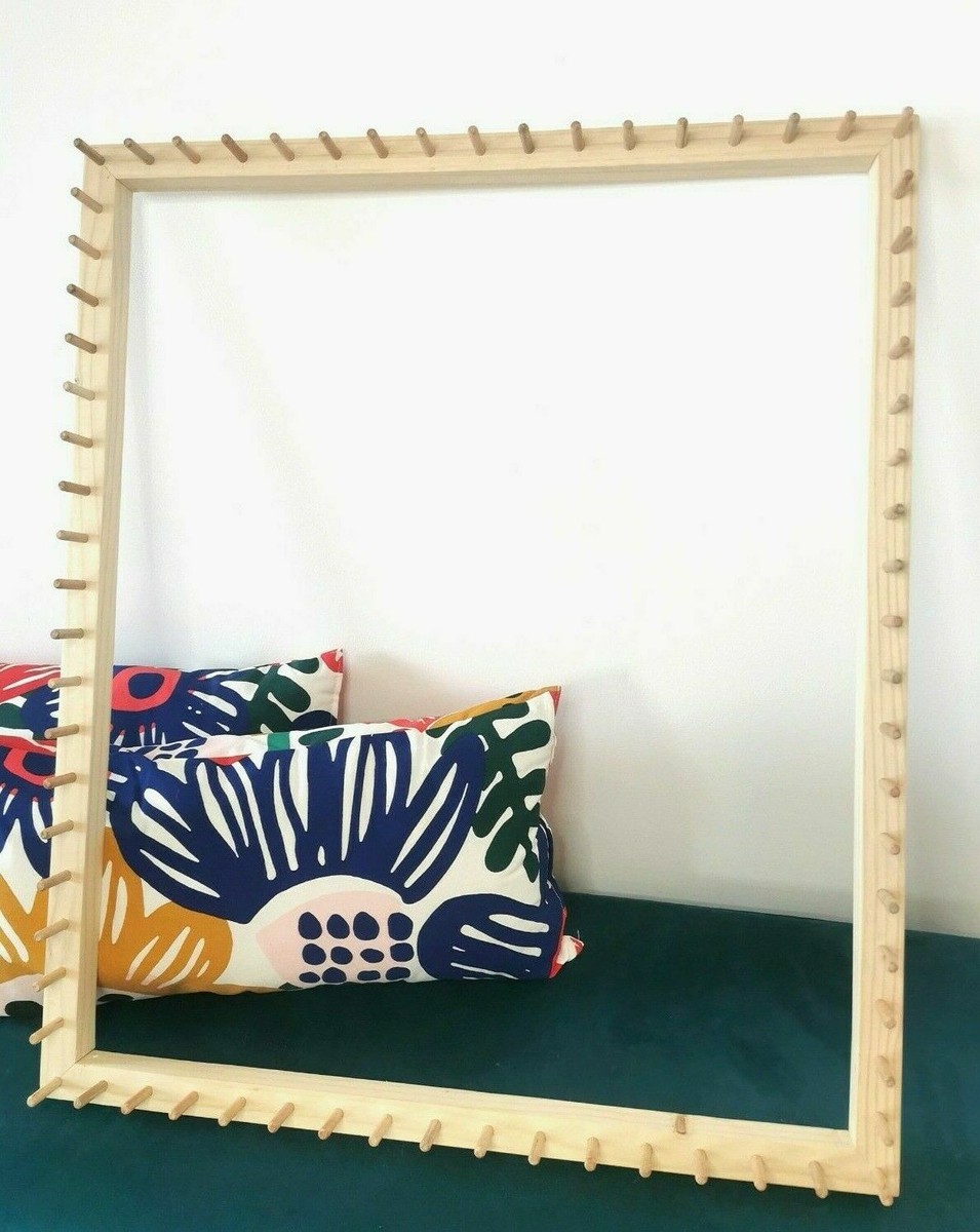 Loom Frame for POM POM Blanket with Dowels DIY Baby Blanket Pompom  Weaving
