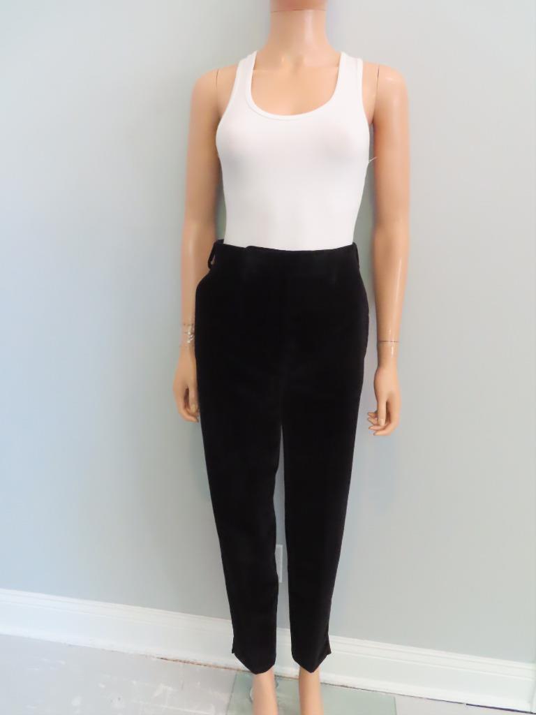 PRADA★素敵!Black Velvet Straight Silhouette Pants NWT PRADA Black Velvet Straight Silhouette Pants Size 36/US