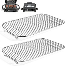 2Pcs Stainless Steel Rack Set for Ninja Woodfire Outdoor Grill and Smoker, Grill