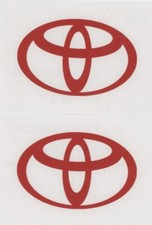 2 New Toyota Logo 4 Red Decals Stickers Car Show Truck Window Decal 2 New Toyota Logo 4 Red Decals Stickers Car Show Truck Window Decal