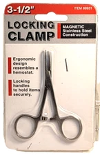 Z-N-HO Model Railroader's 3 1/2" Magnetic Stainless Steel Locking Clamp NIB