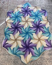 Award Winning Handmade Quilt Day Lillies 65x46 New