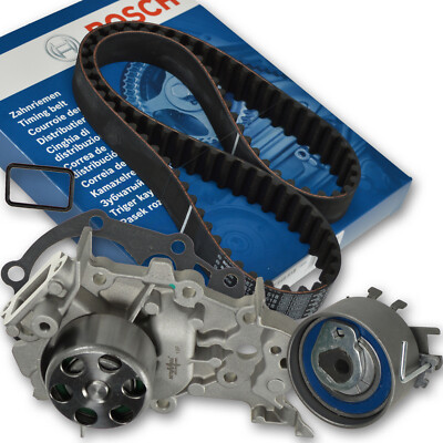 BOSCH Zahnriemen + Spannrolle + Wasserpumpe Automega  für Dacia Renault 1,2 16V