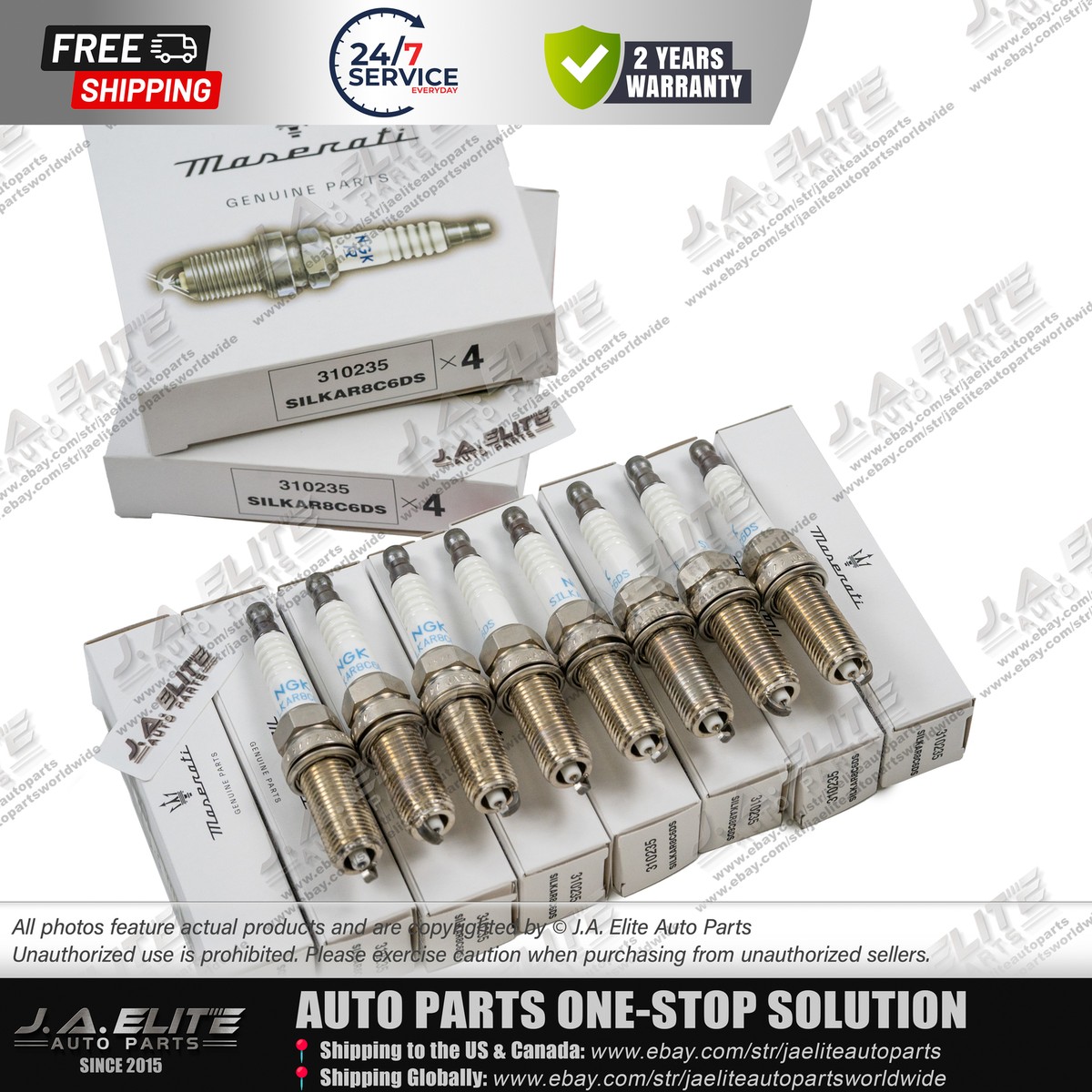 8pcs Genuine Spark Plugs for Maserati Ghibli Levante Quattroporte