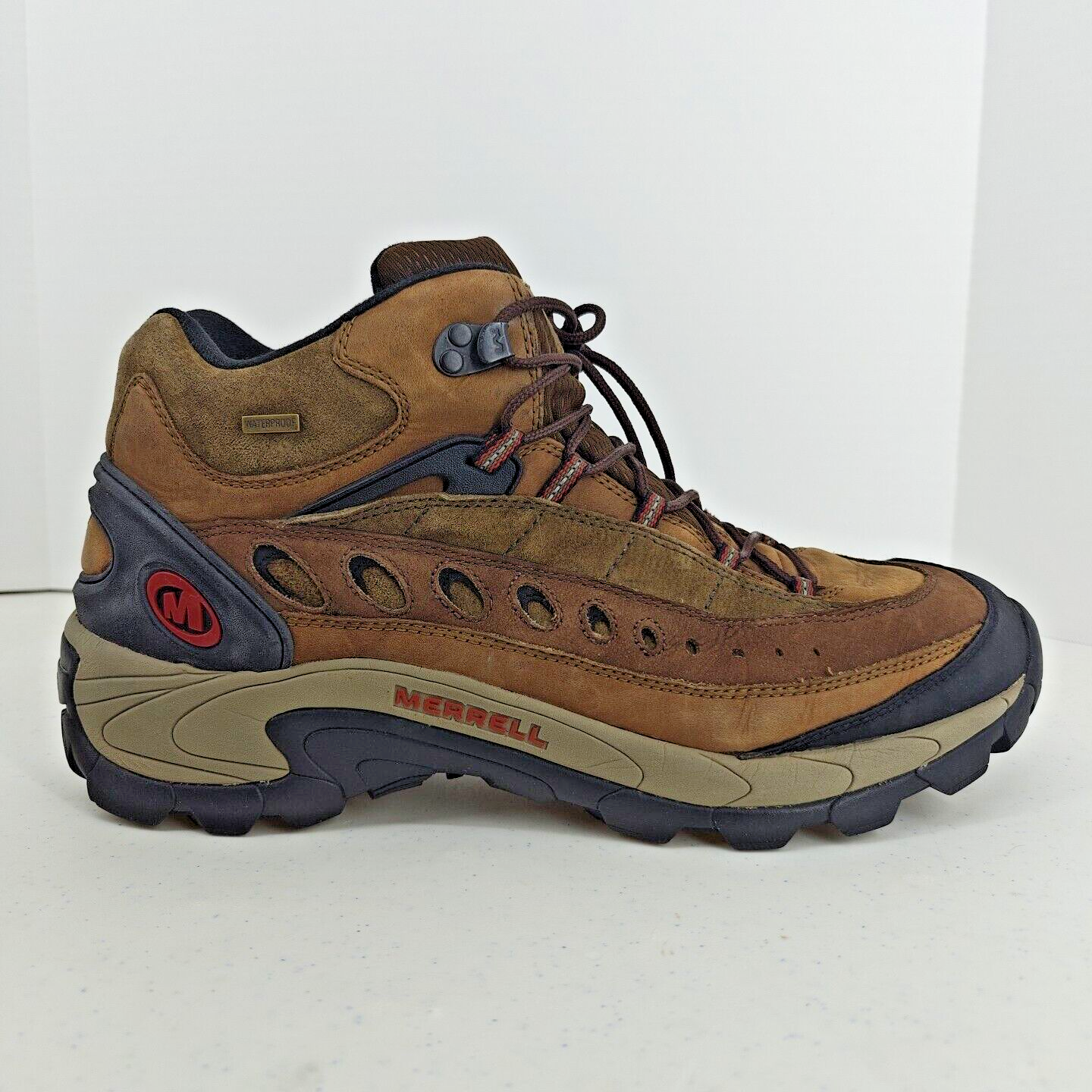 Scarpe da trekking Merrell Pulse taglia 14 Mid impermeabili Browm Performance