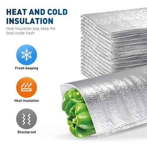 Thermal Food Bags Aluminum Foil Pouch Shipping Pouches Insulated for eBay