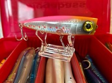 Bass Popper Lure Super Popper Baitfish Pink 110mm x 23g Free Quick Change Link