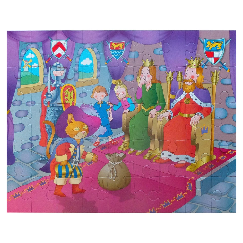 Grafix Ragazzi Puzzle 45 Pezzi IN Stivali Hansel & Gretel Famiglia Divertimento - Immagine 2 di 4