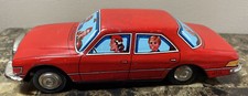 Tin Toy Car Sedan MF 294 Red - Friction