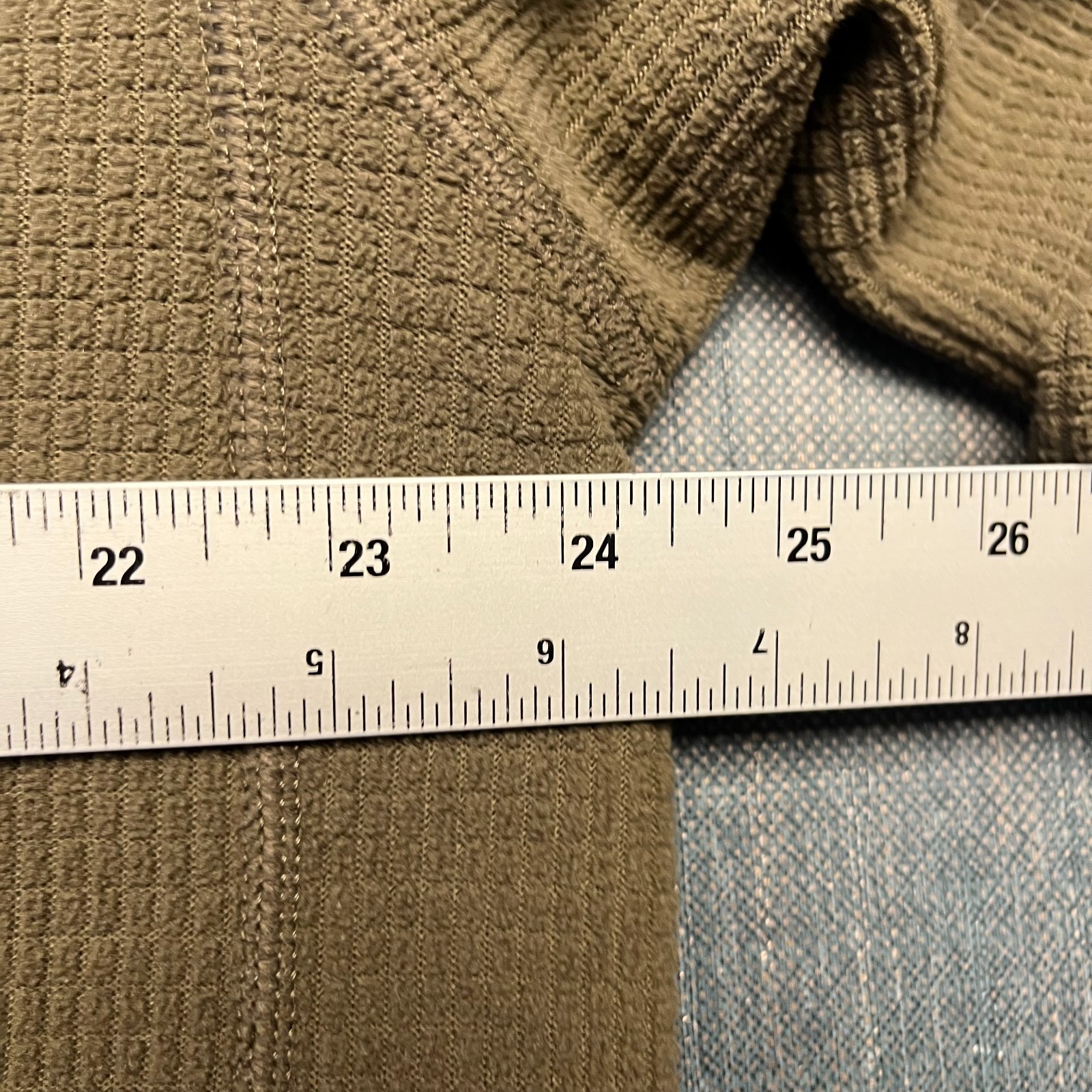 The North Face Men's 1/4 Zip Pullover Size XL Brown Waffle Textured FleeceJacket thumbnail 6