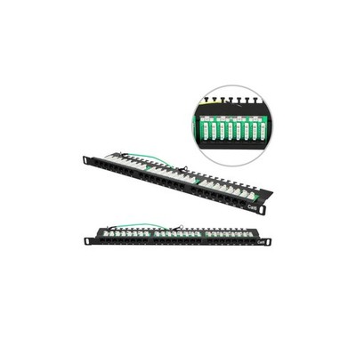 Patchpanel 24 Extralink CAT6 UTP 0,5U EX.9663 Ports
