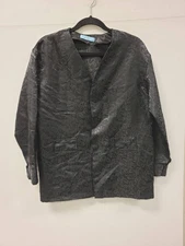 MSGt Jacket Black Paisley Pattern Blazer Style Outerwear Top Size Unspecified