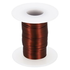 21 AWG 2 oz Magnet Wire, Enameled Copper Winding Wire with Shaft, Brown