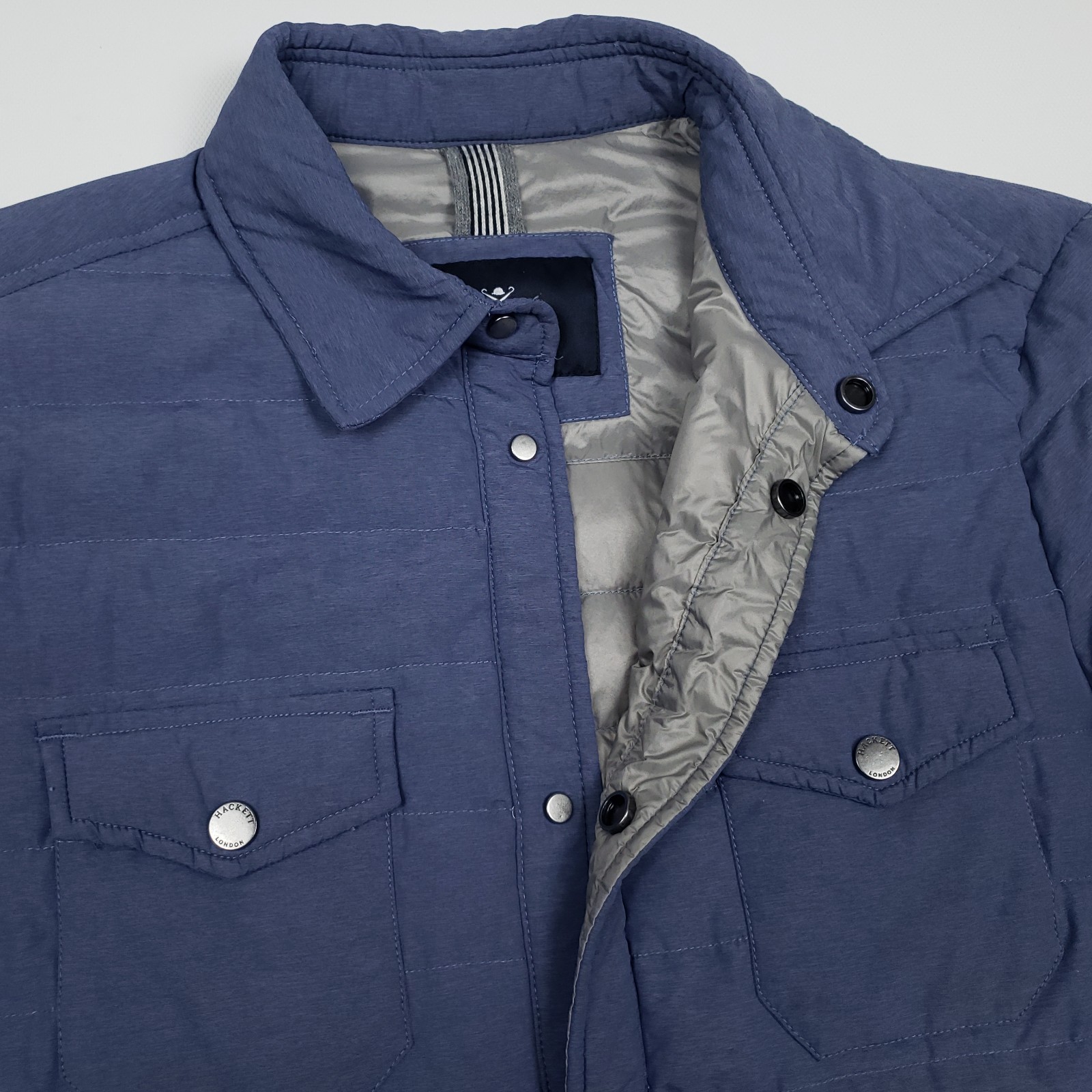 Hackett Lightweight Down Jacket XS / Small Men Bl… - image 10