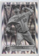 2022 Topps Chrome Sonic Black & White RayWave Refractor Alex Wells Alexander fm0