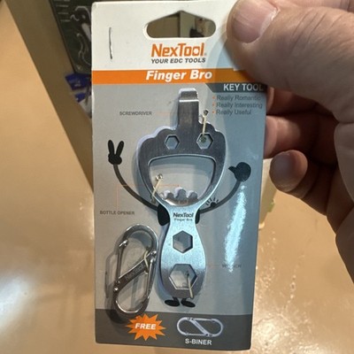 NexTool Finger Bro KT5009B Stainless Multi-Tool Key Bottle Opener Wrench