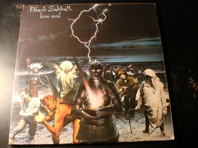 BLACK SABBATH LIVE EVIL 2 LP RECORD SET WITH INSERT