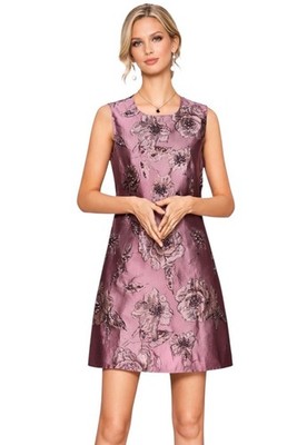 The Vivvy Embellished Satin Dress H11