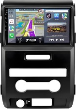 9" 4 64G Android Auto Carplay Stereo for Ford F150 2009-2012 Manual AC