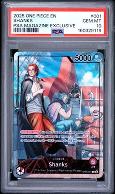 2025 ONE PIECE PROMOS PSA MAGAZINE EXCLUSIVE #001 SHANKS PSA 10 | eBay