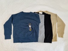 New 4 Lot BOYS XS 4-5 CORE FLEECE TOP SWEATSHIRT ATHLETIC WORKS SHIRT