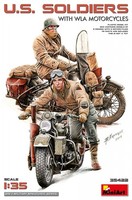U.S. Soldiers With Wla Motorcycles / 1:35 - Miniart