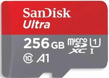 Sandisk Ultra 256GB 100MB/s Class 10 Micro SDXC Memory Card Card Wallet