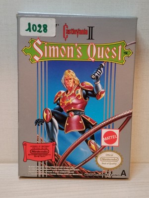 Castlevania 2 Simon Quest Nintendo Nes MATTEL ITA  Oval Version Logo Original