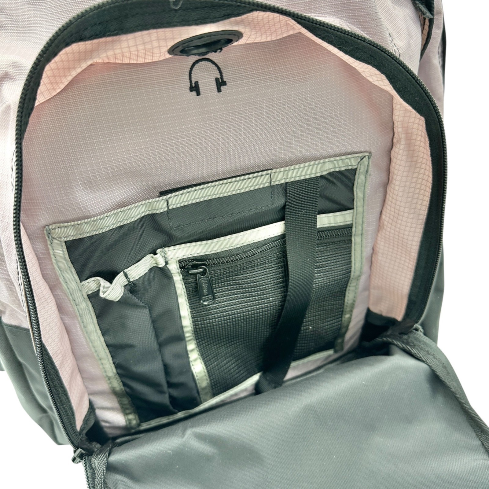 LL Bean Backpack Pink Black Multiple Compartments… - image 8