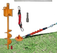 Dog Stakes for Outside Heavy Duty Hold up to Lar Dogs Tie Out Tether