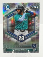 2026 Bowman Chrome Top 100 Prospects #28 Lazaro Montes Seattle Mariners