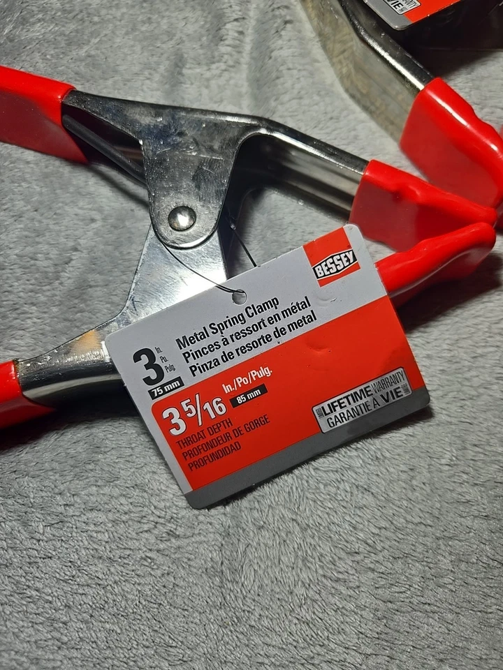 Bessey Metal Spring Clamp 3 5/16 Set Of 4 - Image 2 of 3