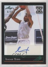 2021-22 Leaf Memories 1992 Base Auto Green 6/50 Isaiah Todd #BG-IT1 Auto 0u66