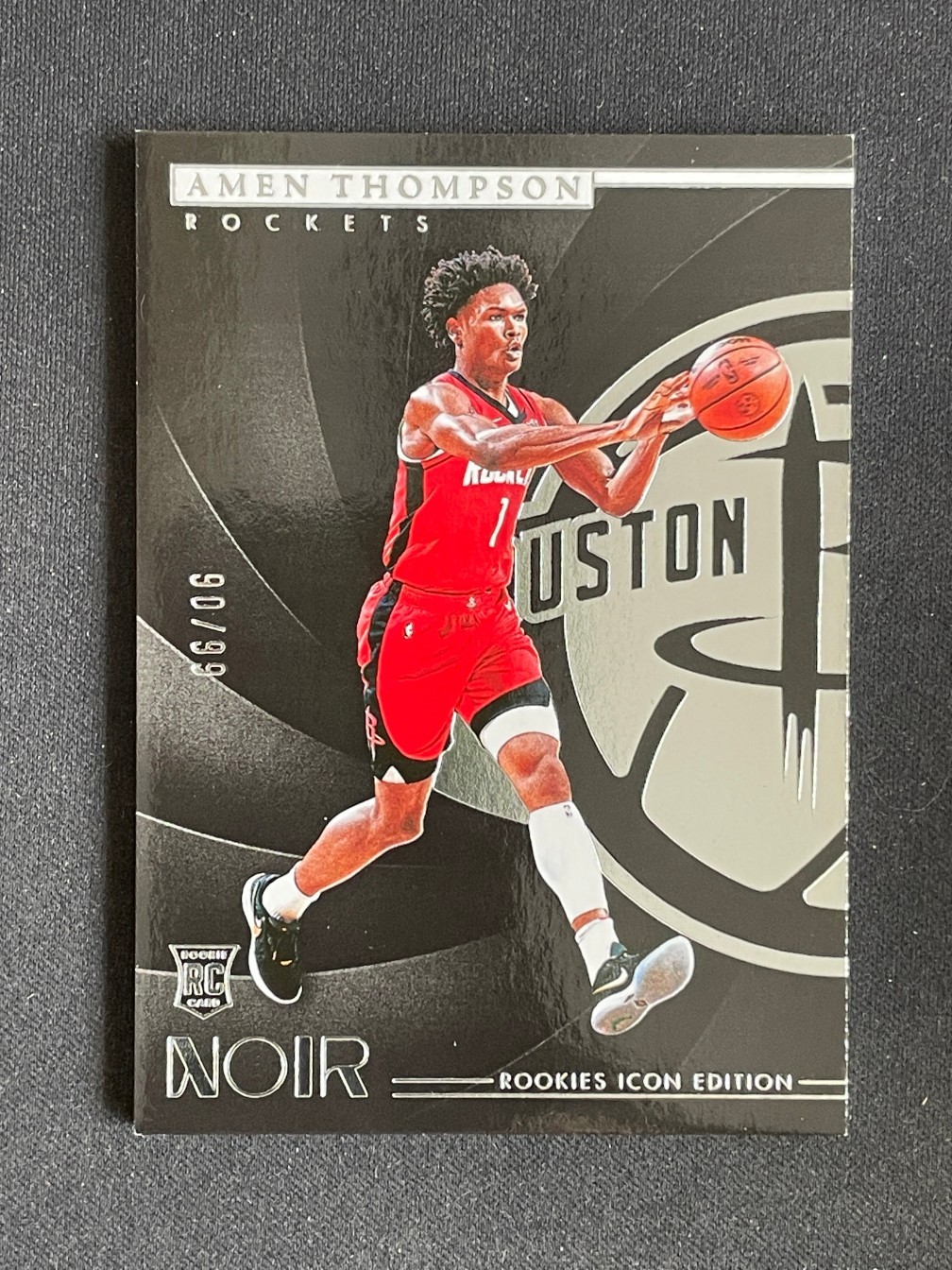 Amen Thompson 2023-24 Panini Noir Rookies Icon Edition 90/99 RC #188
