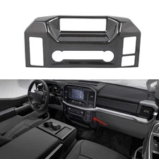 Carbon Fiber Console HVAC Control Panel Trim Cover For F150/F250/F350/F450 2021+