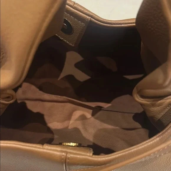 Polene Paris Numéro Neuf Mini Textured Camel Genuine Leather Designer Bag - Image 4 of 4