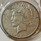Good 1927 S Peace Silver Dollar Ungraded Silver Coin - S Mint - B1-17
