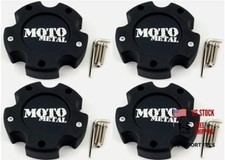 4Pcs for Moto Metal 845L145-1 Matte Black Wheel Center Cap Hub Caps