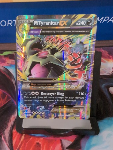 M Tyranitar EX Holo Card 43/98 XY-Ancient Pokémon Card