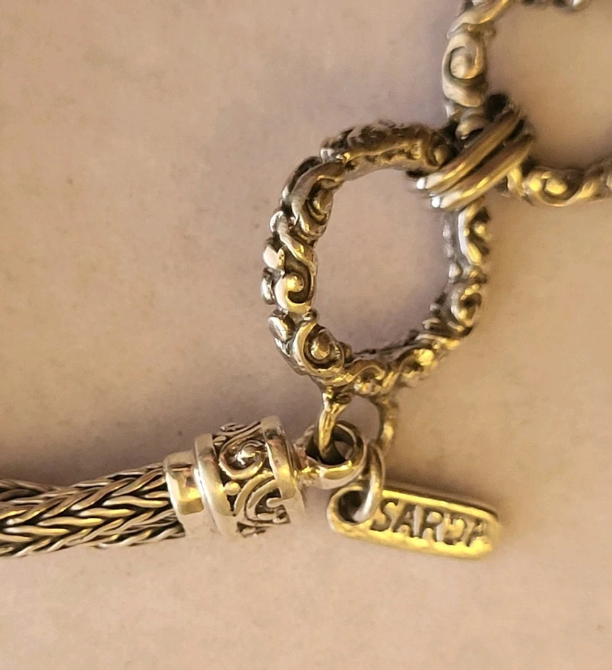 Sarda ремесленник Бали танзанит переключатель браслет/кулон комплект, SS925, новый в коробке - Изображение 4 из 4