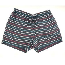 Chubbies Lounge Striped Flannel Shorts Mens XL Elastic Waist