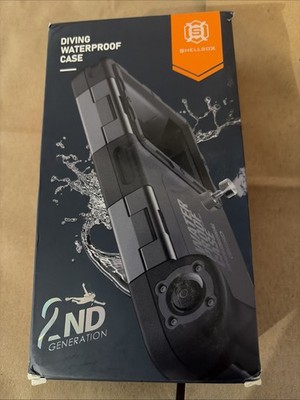 Shellbox Professional Waterproof 15M Diving Phone Case 2nd Gen Blue - New in Box