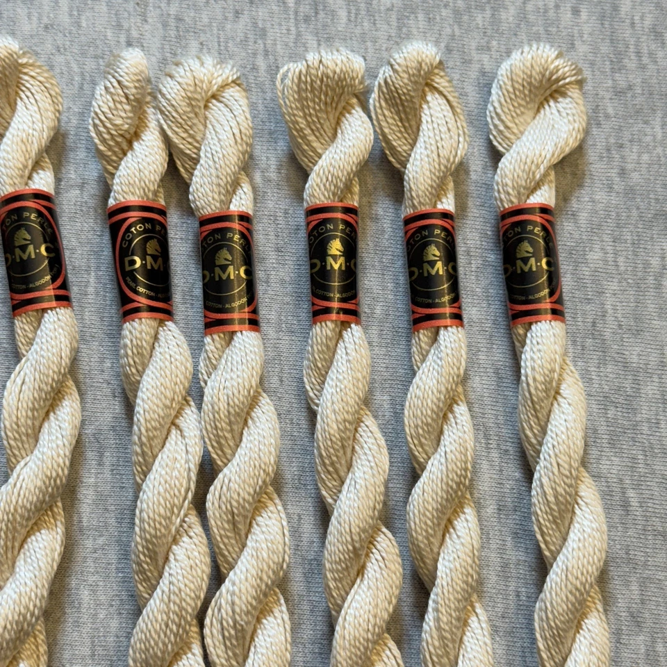 DMC Cotton Perle #5 Lot of 10 Beige #712 Embroidery Floss Thread - Image 3 of 4