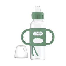 Dr Brown's Milestones Sippy Spout Bottle With Silicone Handles For Babies 6M 