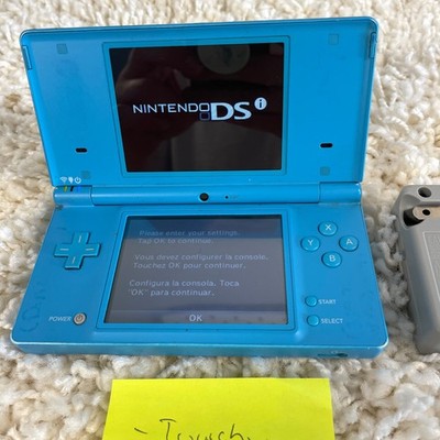 Nintendo DSi Teal Blue Handheld Console System TWL-001 READ