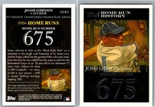 2007 Topps Josh Gibson Home Run History JG85