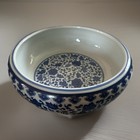 Antique Chinese Blue + White Hand Painted Bowl - Signed — photo 9