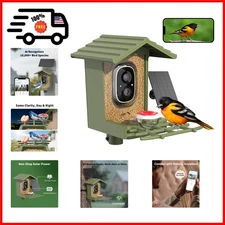 Smart Bird Feeder with Camera, 2.5K UHD, AI Bird Species Recognition,Solar Power